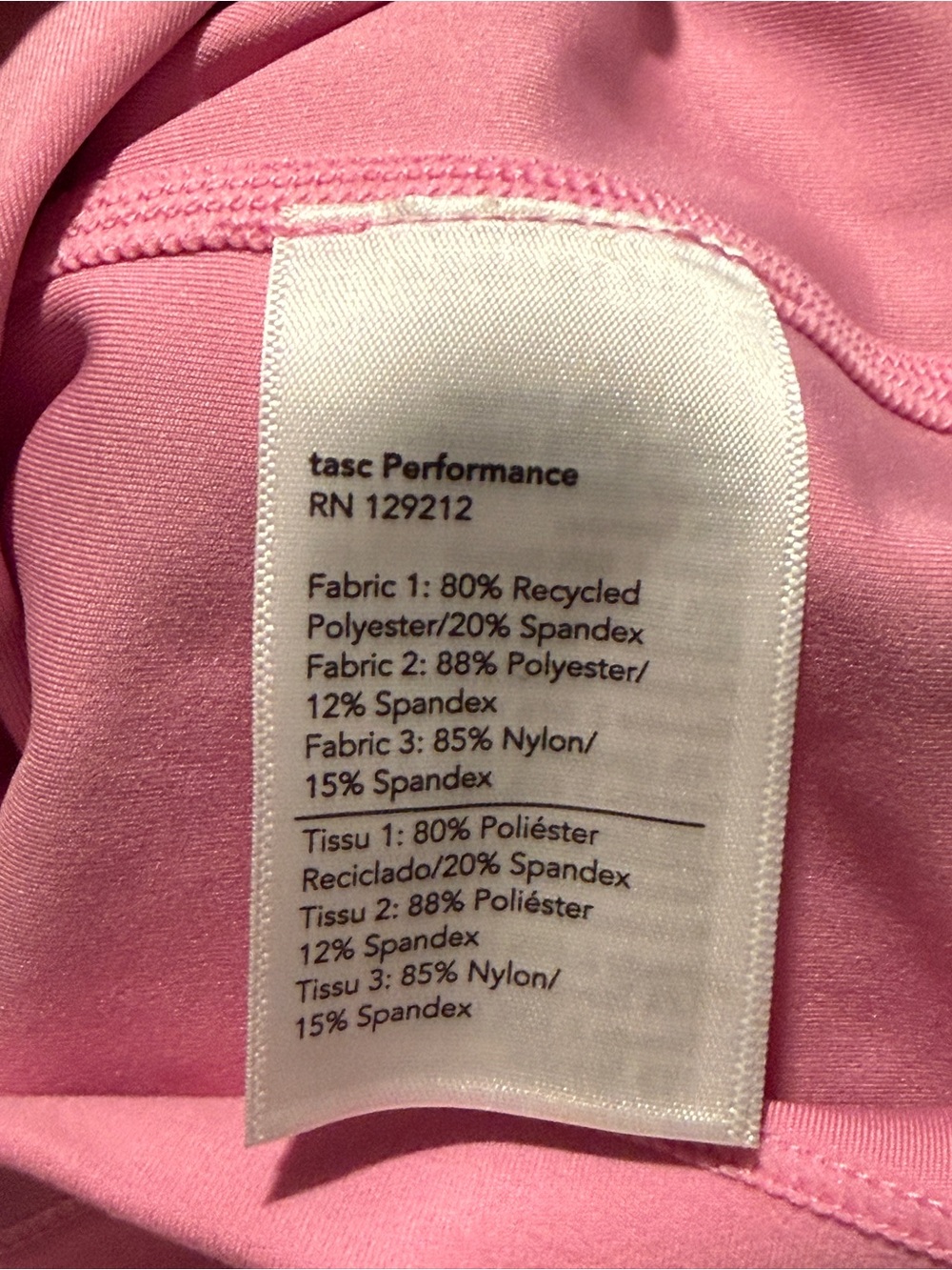 TASC Pink Racerback Performance Tank - Picture 4 of 4